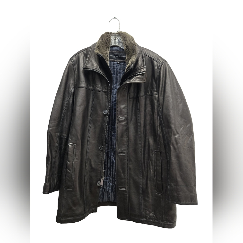 Marc New York Andrew Marc Black Leather Jacket (Men’s Size M)